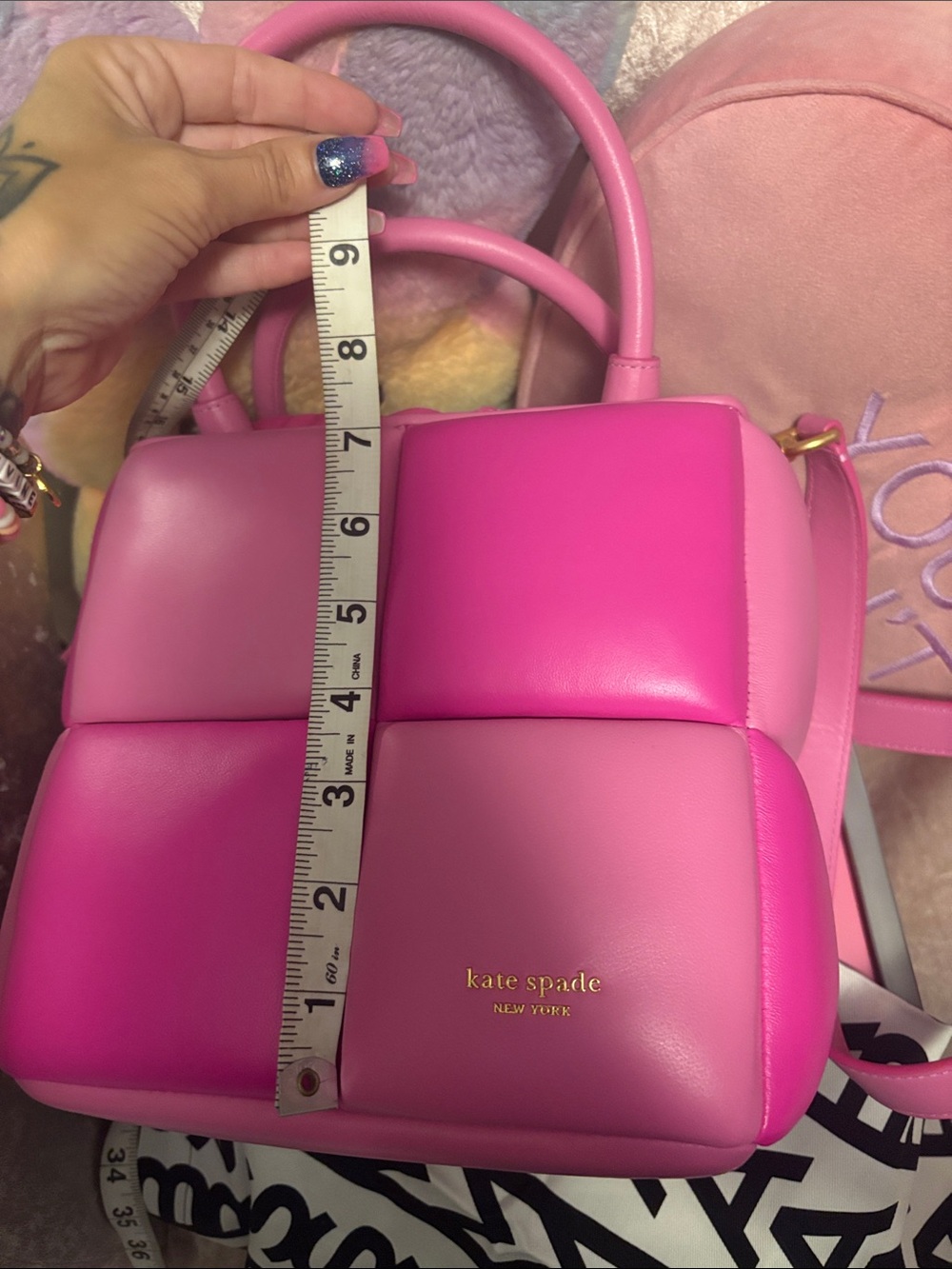Brand NEW adorable Kate Spade! Pink Puffy tote!! 💖💖 - Picture 7 of 9